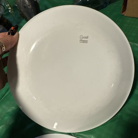 Vintage Corelle Green Spring Blossom “Crazy Daisy” 8.5” Salad Plates Set of 3 - Picture 4 of 8